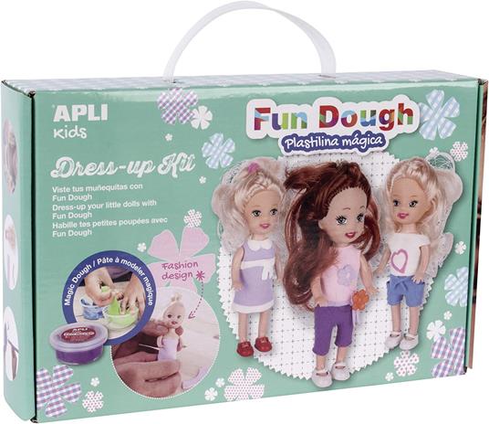 FUN DOUGH - MINI DOLLS DRESS UP PLAY SET
