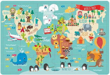 B.PUZZLE WORLD MAP MARTINA HOGAN 24P - 3