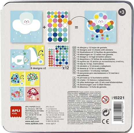TIN BOX STICKERS MOON - 2