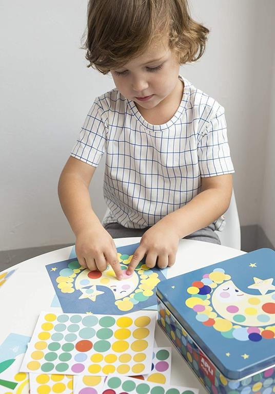 TIN BOX STICKERS MOON - 5