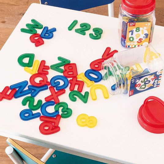 Lettere e numeri trasparenti, 36 pezzi. - 4