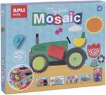 Apli Kids- My First Mosaico in Legno, 15 Pezzi, Multicolore, 17652