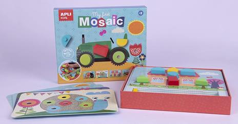 Apli Kids- My First Mosaico in Legno, 15 Pezzi, Multicolore, 17652 - 3