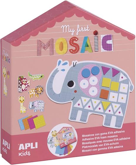 Apli Kids- My First Mosaico in Legno, 15 Pezzi, Multicolore, 17652 - 4