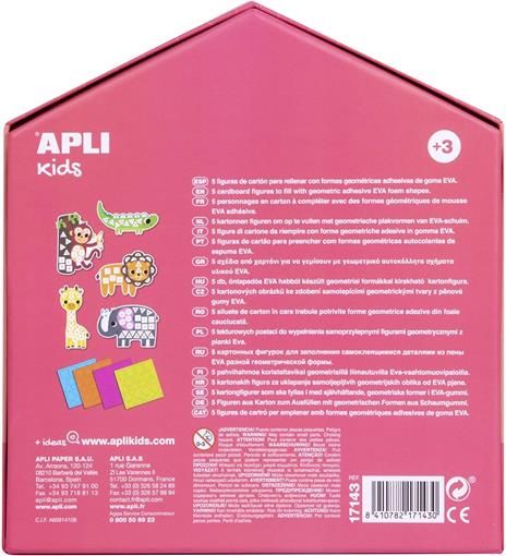 Apli Kids- My First Mosaico in Legno, 15 Pezzi, Multicolore, 17652 - 5