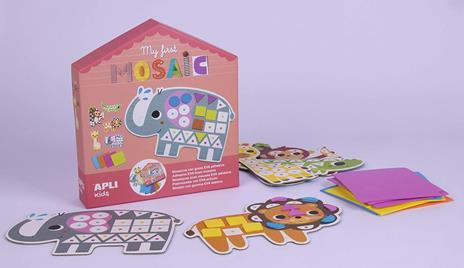 Apli Kids- My First Mosaico in Legno, 15 Pezzi, Multicolore, 17652 - 6