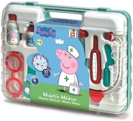 Chicos Maletín Juguete. Juego de Imitación para Niños. Incluye accesorios. +3 Años Ragazzi-Peppa Pig Valigetta Medica Giocattolo Set di Imitazione per Bambini. Include 10 Accessori. + 3 Anni, 87020