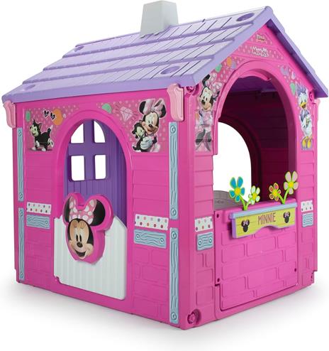 INJUSA - Casa Giocattolo Minnie Mouse Colore Rosa con 2 Porte di Accesso e 2 Finestre Consigliato per Bambini +3 Anni - 3