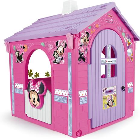 INJUSA - Casa Giocattolo Minnie Mouse Colore Rosa con 2 Porte di Accesso e 2 Finestre Consigliato per Bambini +3 Anni - 4