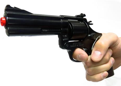 Pistola Revolver in Metallo Giocattolo 12 Colpi - 4