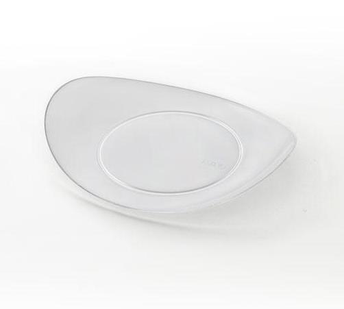 Piattino ovale finger food trasparente 50pz