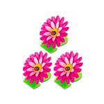 Set 3 Clip magnetiche Flower Power Viola