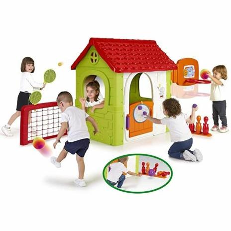 Casa Casetta Gioco Bambini Feber Multy Activity House 6in1 Esterno Giardino - 3