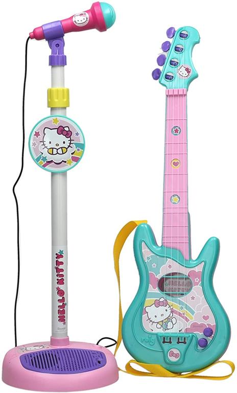 Reig 1494 - Chitarra Hello Kitty a 4 Corde e Microfono con Asta - 3