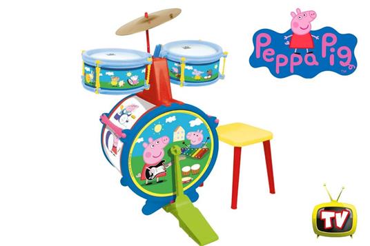 Peppa Pig Batteria con Sgabello