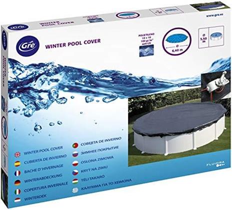 Gre CIPR451 Copertura invernale per piscina tonda 460/450 100 g/m - 6