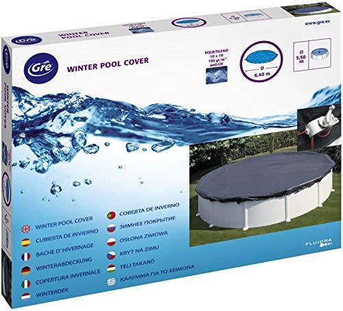 Gre CIPR451 Copertura invernale per piscina tonda 460/450 100 g/m - 6