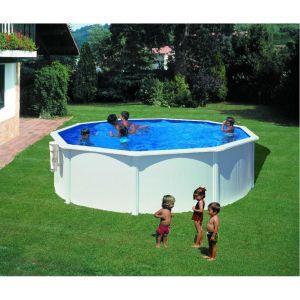 Gre KITPR453 piscina fuori terra Piscina con bordi Piscina rotonda 17450 L Blu Bianco - 2