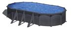 Gre Piscina Ovale con Decorazione Grafite 730x375xh132 cm