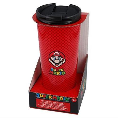 Stor Bicchiere termico da caffè in acciaio inox, 425 ml, Super Mario