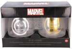 Marvel Avengers Set Di 2 Cristallo Bicchieri Stor