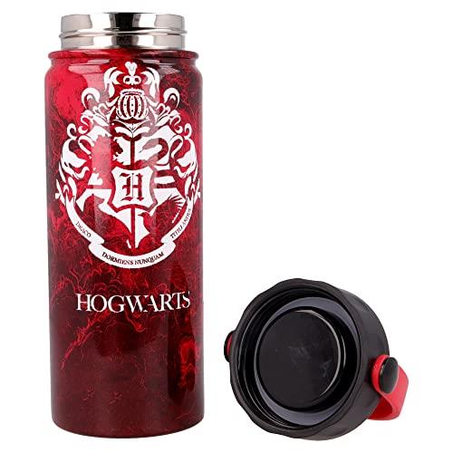 Stor Borraccia in Acciaio Inox Thermos con Manico 530 ml Harry Potter, TERMOS, Harrypoter, Estándar, Nero, Ciano, Magenta, Giallo, Rendement Standard - 4