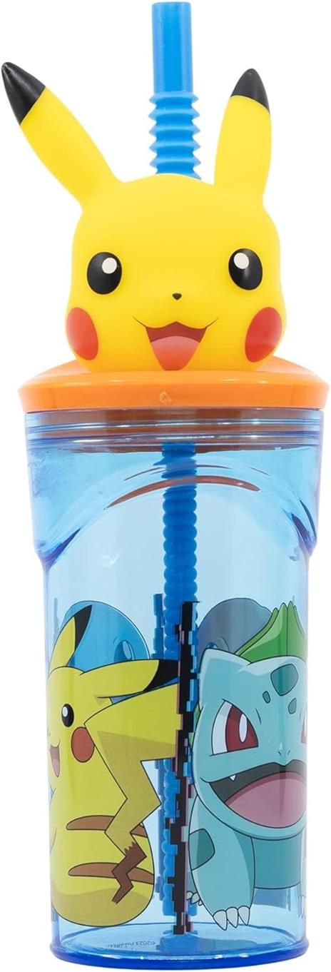 Bicchiere con cannuccia Pokemon - 2