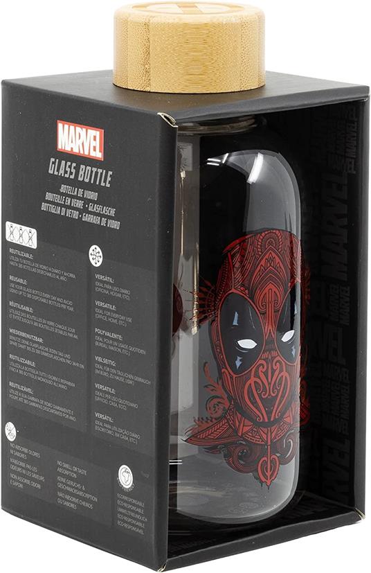 Marvel Deadpool Glass Bottiglia 620ml Stor - 5