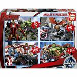 Multi 4 Puzzles 50-80-100-150 Avengers