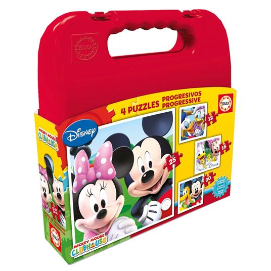 Valigia Puzzle Progressive Mickey Mouse Club House (12-16-20-25)