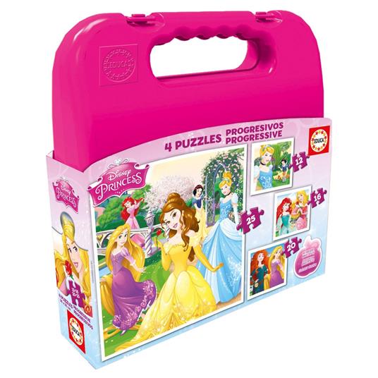 Valigia Puzzle Progressive Disney Princess (12-16-20-25)