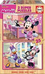 Educa Borras 2x25 Minnie Happy Helpers Mickey Top Départ Puzzle, Colore Vario, Norme, 17625