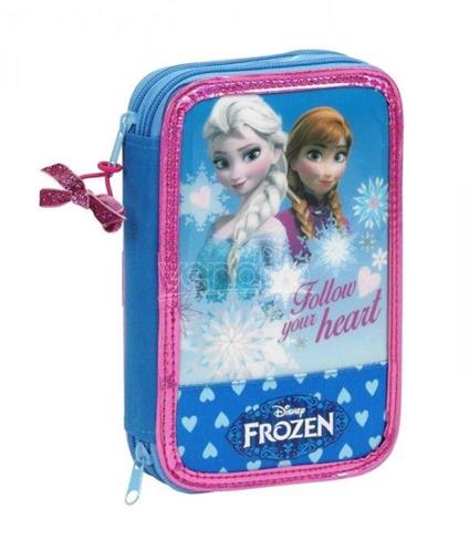 Astuccio porta penne Scuola Frozen Regina delle Nevi 34 pcs. 13x20 cm Safta