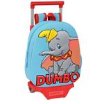 Trolley per la Scuola 3D Disney Dumbo Rosso Azzurro Chiaro (28 x 10 x 67 cm)