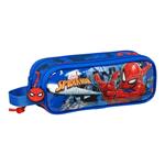 Astuccio Scuola Spiderman Great Power Rosso Azzurro (21 x 8 x 6 cm)