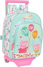 Trolley per la Scuola Peppa Pig Cosy corner Azzurro Chiaro (26 x 34 x 11 cm)