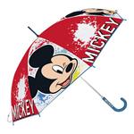 Ombrelli Mickey Mouse Happy smiles Rosso Azzurro (Ø 80 cm)