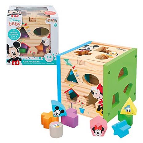 WOOMAX -Disney Cestino Forma Legno 15 cm