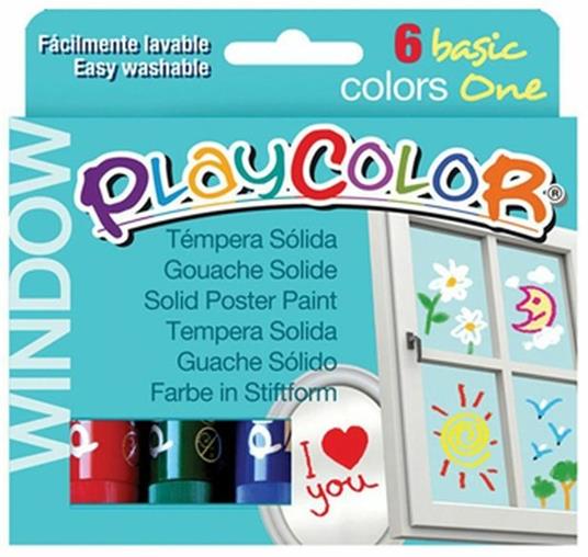 Tempera Solida Playcolor Window One Pz.6 Gr.10