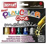 Tempera Solida Playcolor Metallic One Pz.6 Gr.10