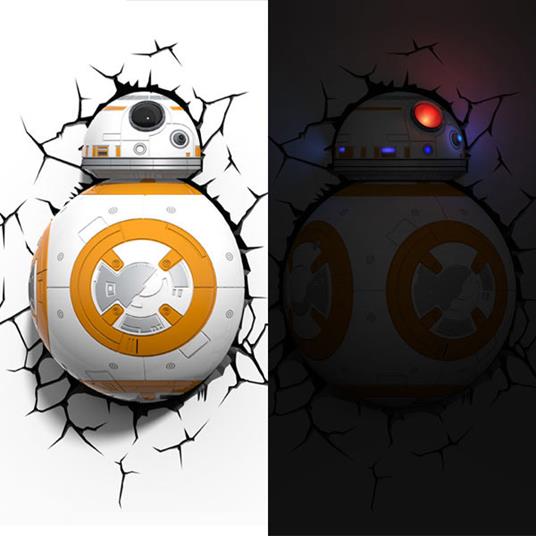 Lampada da Muro 3D BB-8 Star Wars