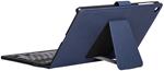 Custodia per Tablet e Tastiera Silver HT Galaxy Tab A8 Azzurro