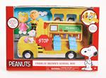 Peanuts. Playset Scuolabus Con 5 Figure