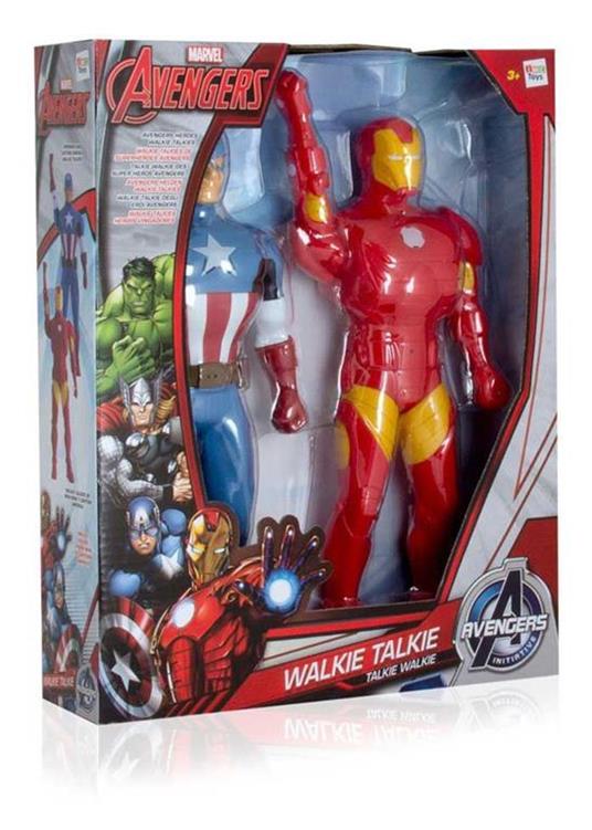 Walkie Talkie Avengers. 2 Walkie Talkie A Forma Di Iron Man + Capitan America - 2