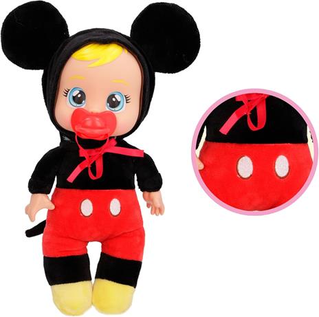 Bambola Cry Babies Tiny Cuddle Disney Mickey - 2