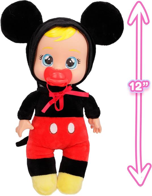 Bambola Cry Babies Tiny Cuddle Disney Mickey - 4