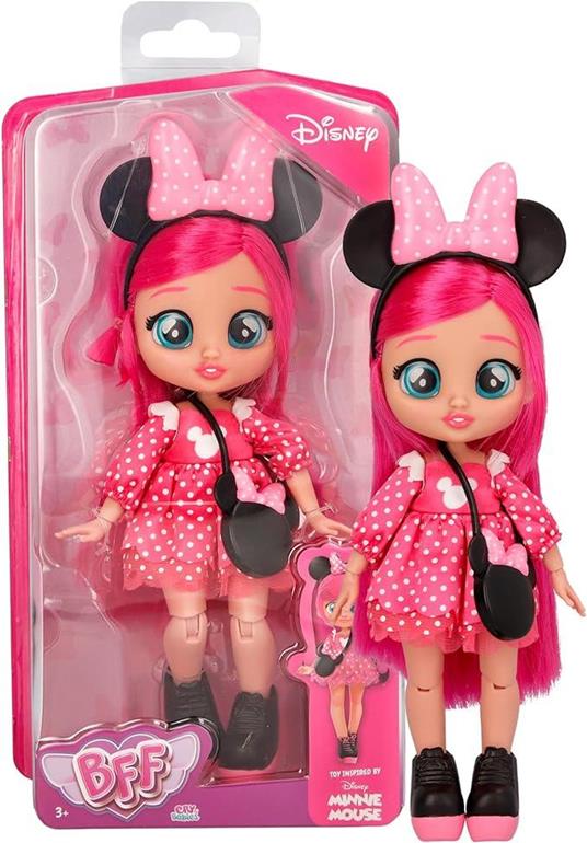 BFF BY CRY BABIES Minnie Mouse, Disney, BFF Fashion Doll Vestite come Personaggi Disney, Bambine e bambini dai 3 anni in su