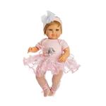 Baby Susu bambola interattiva in vinile 38 cm rosa scuro 