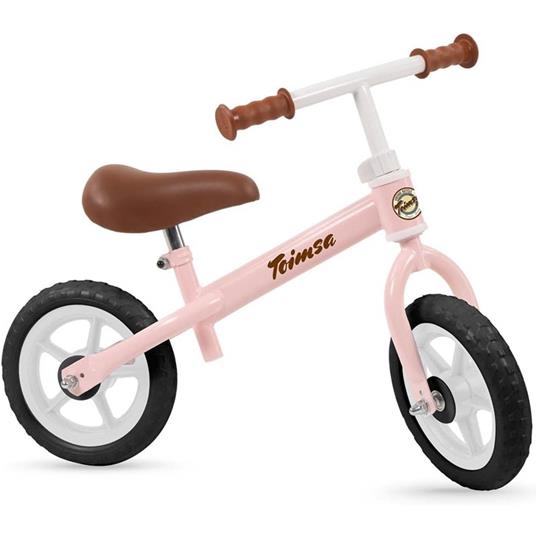 Bicicletta Primi Passi Per Bambini 10" Vintage Rosa Toimsa 113