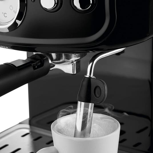 Ufesa CE7244 BRESCIA, Macchina Caffè Espresso e Cappuccino, Pressione 20  Bar, 850W, Vaporizzatore Regolabile, Caffè Macinato o Cialde, Serbatoio 1.5  L, Spegnimento Automatico - Ufesa - Casa e Cucina | IBS